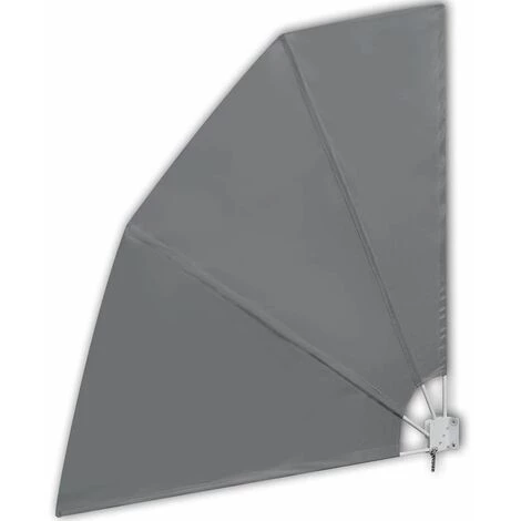 Hommoo Auvent Lateral Pliable De Terrasse Gris 210 X 210 Cm HDV26583 4 Hommoo Auvent Lateral Pliable De Terrasse Gris 210 X 210 Cm HDV26583 - Image 2