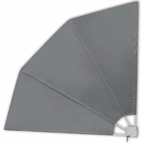 Hommoo Auvent Lateral Pliable De Terrasse Gris 210 X 210 Cm HDV26583 7 Hommoo Auvent Lateral Pliable De Terrasse Gris 210 X 210 Cm HDV26583 - Image 5