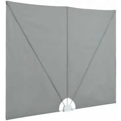 Hommoo Auvent Lateral Pliable De Terrasse Gris 300 X 150 Cm HDV28756 11 Hommoo Auvent Lateral Pliable De Terrasse Gris 300 X 150 Cm HDV28756 -Tente de réception Soldes 25430040 5