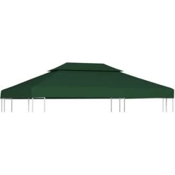 ASUPERMALL Recouvrement De Remplacement D'auvent 310 G/m² 3 X 4 M Vert