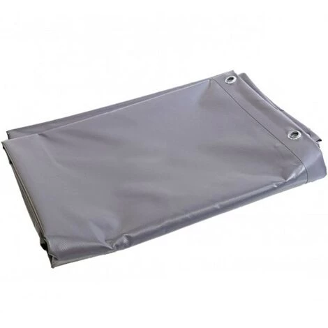 UNIVERS DU PRO Toile Pergola Et Tonnelle 5 X 4 M GRISE 680g /m² Bâche Protection étanche Lourdes Avec Oeillets 4 UNIVERS DU PRO Toile Pergola Et Tonnelle 5 X 4 M GRISE 680g /m² Bâche Protection étanche Lourdes Avec Oeillets – Image 2