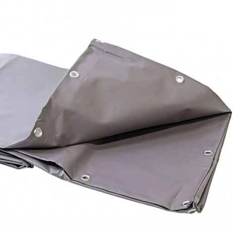 UNIVERS DU PRO Toile Pergola Et Tonnelle 5 X 4 M GRISE 680g /m² Bâche Protection étanche Lourdes Avec Oeillets 5 UNIVERS DU PRO Toile Pergola Et Tonnelle 5 X 4 M GRISE 680g /m² Bâche Protection étanche Lourdes Avec Oeillets – Image 3