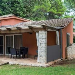 FIXKIT Auvent Store Latéral Rétractable, Paravent Extérieur Brise-Vue, Abri Soleil, Supports Et Base De Rouleau En Aluminium Pour Jardin, Balcon, Terrasse - 300X160cm, 280 G/㎡, Gris -Tente de réception Soldes 25972942 4