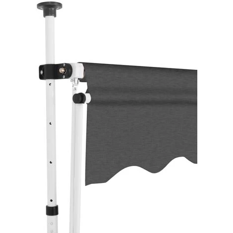 TRUE DEAL Auvent Manuel Rétractable 150 Cm Anthracite 5 TRUE DEAL Auvent Manuel Rétractable 150 Cm Anthracite - Image 3