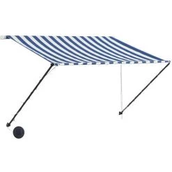 TRUE DEAL Auvent Rétractable Avec LED 250x150 Cm Bleu Et Blanc 9 TRUE DEAL Auvent Rétractable Avec LED 250x150 Cm Bleu Et Blanc -Tente de réception Soldes 26122820 3