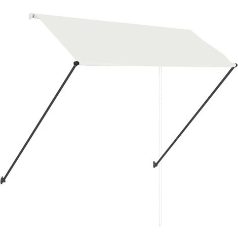 TRUE DEAL Auvent Rétractable Avec LED 250x150 Cm Crème 6 TRUE DEAL Auvent Rétractable Avec LED 250x150 Cm Crème - Image 4