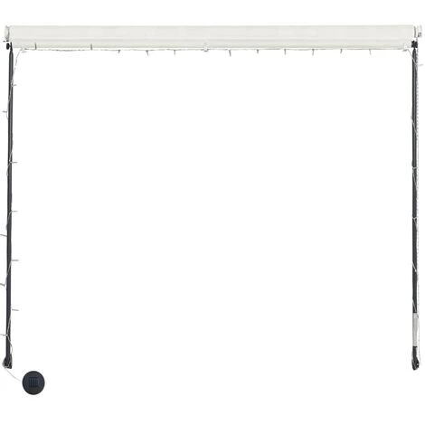 TRUE DEAL Auvent Rétractable Avec LED 250x150 Cm Crème 7 TRUE DEAL Auvent Rétractable Avec LED 250x150 Cm Crème - Image 5