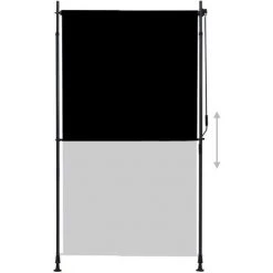 TRUE DEAL Store Roulant D'extérieur 120 X 270 Cm Anthracite -Tente de réception Soldes 26122888 3
