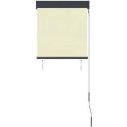 TRUE DEAL Store Roulant D'extérieur 60 X 250 Cm Crème -Tente de réception Soldes 26122909 4