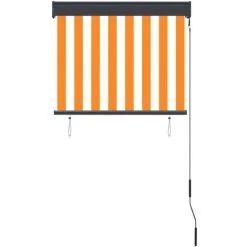 TRUE DEAL Store Roulant D'extérieur 80x250 Cm Blanc Et Orange 10 TRUE DEAL Store Roulant D'extérieur 80x250 Cm Blanc Et Orange -Tente de réception Soldes 26122918 4