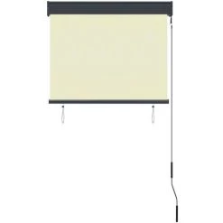 TRUE DEAL Store Roulant D'extérieur 80 X 250 Cm Crème -Tente de réception Soldes 26122920 4