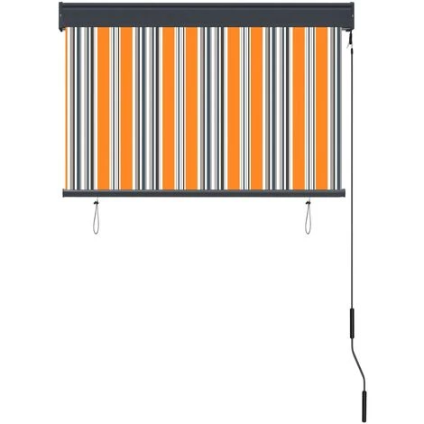 TRUE DEAL Store Roulant D'extérieur 100x250 Cm Jaune Et Bleu 6 TRUE DEAL Store Roulant D'extérieur 100x250 Cm Jaune Et Bleu - Image 4