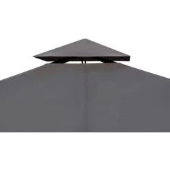 TRUE DEAL Tonnelle Avec Toit 3x4 M Gris Foncé -Tente de réception Soldes 26307870 3