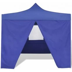 TRUE DEAL Tente Pliable Avec 4 Parois Bleu 3 X 3 M -Tente de réception Soldes 26307873 3