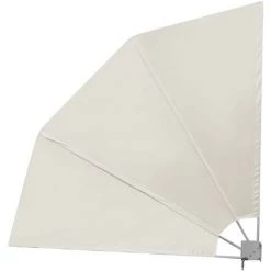 TRUE DEAL Auvent Latéral Pliable De Balcon Crème 210 X 210 Cm -Tente de réception Soldes 26307979 4