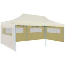 TRUE DEAL Tente De Réception Pliable Crème 3 X 6 M -Tente de réception Soldes 26307983 2
