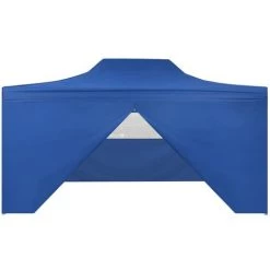 TRUE DEAL Tente Pliable Avec 4 Parois Latéraux 3 X 4,5 M Bleu -Tente de réception Soldes 26308798 3