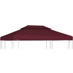 TRUE DEAL Toile Supérieure Double De Belvédère 310 G/m² 4x3 M Bordeaux