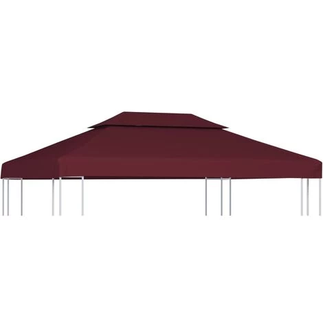 TRUE DEAL Toile Supérieure Double De Belvédère 310 G/m² 4x3 M Bordeaux 3 TRUE DEAL Toile Supérieure Double De Belvédère 310 G/m² 4x3 M Bordeaux