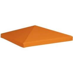 TRUE DEAL Toile Supérieure De Belvédère 310 G / M² 3 X 3 M Orange -Tente de réception Soldes 26366948 2