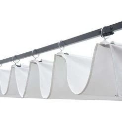 TRUE DEAL Tonnelle Avec Toit Résine Tressée 400x400x200cm Marron Et Crème 8 TRUE DEAL Tonnelle Avec Toit Résine Tressée 400x400x200cm Marron Et Crème -Tente de réception Soldes 26366965 3