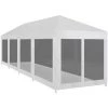 TRUE DEAL Tente De Réception Avec 10 Parois En Maille 12 X 3 M