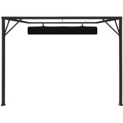 TRUE DEAL Belvédère De Mur De Jardin à Auvent Rétractable 3x3m Anthracite -Tente de réception Soldes 26369601 5