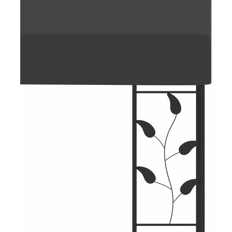 TRUE DEAL Belvédère à Montage Mural 3x3x2,5 M Anthracite 7 TRUE DEAL Belvédère à Montage Mural 3x3x2,5 M Anthracite - Image 5