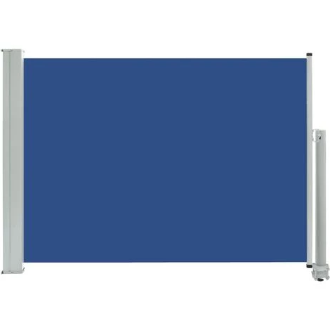 TRUE DEAL Auvent Latéral Rétractable De Patio 80x300 Cm Bleu 4 TRUE DEAL Auvent Latéral Rétractable De Patio 80x300 Cm Bleu - Image 2