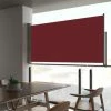 TRUE DEAL Auvent Latéral Rétractable De Patio 80x300 Cm Rouge -Tente de réception Soldes 26370079 1