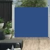 TRUE DEAL Auvent Latéral Rétractable De Patio 100x300 Cm Bleu -Tente de réception Soldes 26370090 1