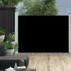 TRUE DEAL Auvent Latéral Rétractable De Patio 100x500 Cm Noir -Tente de réception Soldes 26370107 1