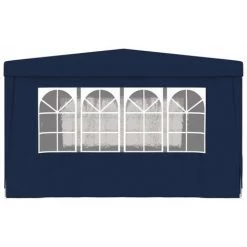 TRUE DEAL Tente De Réception Avec Parois Latérales 4x4 M Bleu 90 G/m² -Tente de réception Soldes 26370227 3