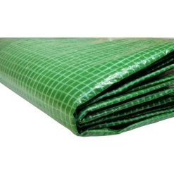 TECPLAST Toile 4 X 3 M Pour Pergola Et Tonnelle 170g/m² - Bâche Pour Pergola Et Tonnelle Verte - 4x3 M En Polyéthylène -Tente de réception Soldes 2638016 3