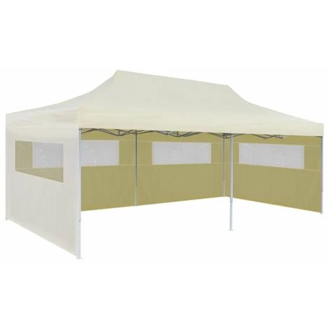 ASUPERMALL Tente De Reception Pliable Creme 3 X 6 M 6 ASUPERMALL Tente De Reception Pliable Creme 3 X 6 M - Image 4