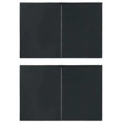 ASUPERMALL Paroi De Tente De Reception 2Pcs Fermeture Eclair Pe Anthracite