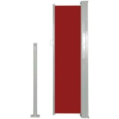 ASUPERMALL Auvent Lateral Retractable 120 X 300 Cm Rouge -Tente de réception Soldes 26484326 4