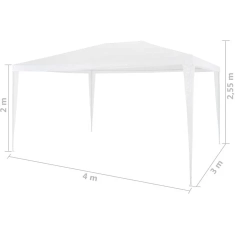 ASUPERMALL Tente De Reception 3 X 4 M Blanc 7 ASUPERMALL Tente De Reception 3 X 4 M Blanc - Image 5