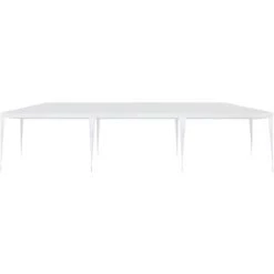 ASUPERMALL Tente De Reception 3 X 9 M PE Blanc -Tente de réception Soldes 26484534 5