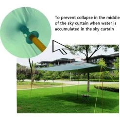 BARES Ensemble De Combinaison De Tente, Piquets De Tente, Protection Contre La Foudre, Bâche, Grappins Pour Le Camping, La Randonnée, Les Routards, 4 Pièces -Tente de réception Soldes 26494178 3