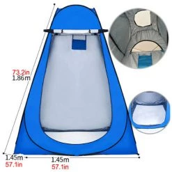 DRILLPRO Tente De Toilette De Douche De Tente D'intimité Extérieure Instantanée Sun Shelter Camp Avec Sac De Transport (bleu, 1,50) 10 DRILLPRO Tente De Toilette De Douche De Tente D'intimité Extérieure Instantanée Sun Shelter Camp Avec Sac De Transport (bleu, 1,50) -Tente de réception Soldes 26498606 4
