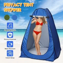 DRILLPRO Tente De Toilette De Douche De Tente D'intimité Extérieure Instantanée Sun Shelter Camp Avec Sac De Transport (bleu, 1,50) 11 DRILLPRO Tente De Toilette De Douche De Tente D'intimité Extérieure Instantanée Sun Shelter Camp Avec Sac De Transport (bleu, 1,50) -Tente de réception Soldes 26498606 5