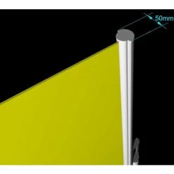 ICI STORE STORE DE TERRASSE LATERAL RETRACTABLE ARMATURE BLANCHE 2,5 X 1,6 TOILE DICKSON® LIN - LIN -Tente de réception Soldes 26514199 4