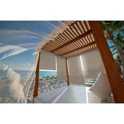 ICI STORE Store Enrouleur Extérieur Microperforé 80x230 Cm Taupe DICKSON® Sunworker® M719 - Armature Anthracite - TAUPE