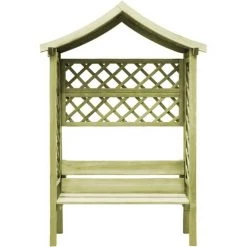ASUPERMALL Pergola De Jardin Avec Toit Et Banc Bois De Pin Impregne -Tente de réception Soldes 26935543 4