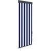 ASUPERMALL Store Roulant D'exterieur 60x250 Cm Bleu Et Blanc