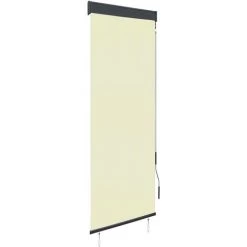 ASUPERMALL Store Roulant D'exterieur 60 X 250 Cm Creme