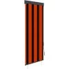 ASUPERMALL Store Roulant D'exterieur 60x250 Cm Orange Et Marron -Tente de réception Soldes 26965293 1