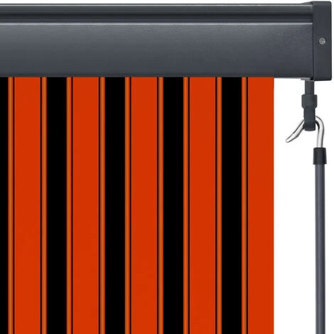 ASUPERMALL Store Roulant D'exterieur 80x250 Cm Orange Et Marron 4 ASUPERMALL Store Roulant D'exterieur 80x250 Cm Orange Et Marron – Image 2