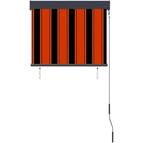 ASUPERMALL Store Roulant D'exterieur 80x250 Cm Orange Et Marron 5 ASUPERMALL Store Roulant D'exterieur 80x250 Cm Orange Et Marron – Image 3